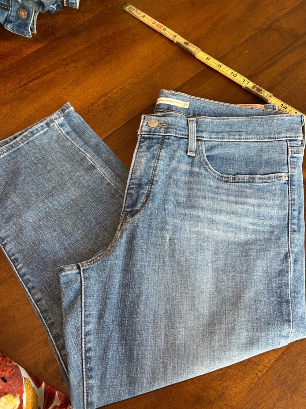 Women’s Jean Capris Levi Strauss 311 shaping skinny capri High-Rise 32 W - Picture 6 of 11